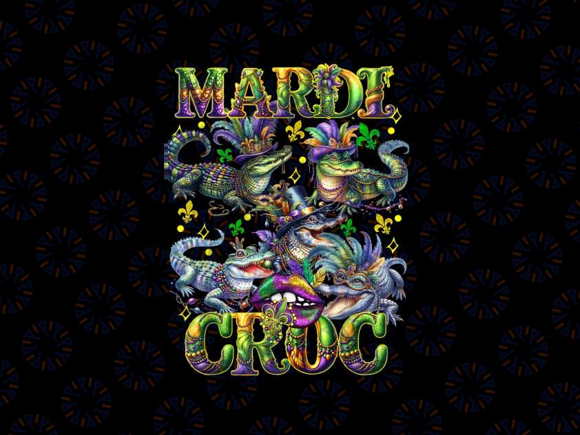 PNG ONLY Mardi Gras Funny Mardi Croc Crocodile Png, Mardi Gras Alligator Jester Png, Mardi Gras Png, Digital Download