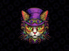 PNG ONLY Whimsical Cat Witch Doctor Png, Mardi Gras Cat Vintage Png, Mardi Gras Png, Digital Download