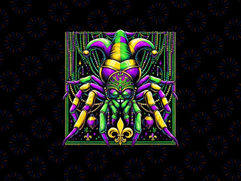 PNG ONLY Mardi Gras Spider Jester Png, Spider Jester crawfish Png, Mardi Gras Png, Digital Download