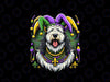 PNG ONLY Mardi Gras English Sheepdog Jester Png, Mardi Gras Dog Png, Digital Download