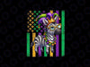 PNG ONLY Zebra Animal American Flag Png, Masquerade Mardi Gras Beads Png, Mardi Gras Png, Digital Download