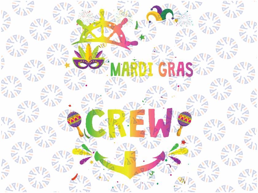 Mardi Gras Cruise Crew 2024 Cruising Funny Festival Party Png, Fat Tuesday Happy Mardi Gras Cruisie, Digital Download