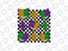 Glitter Mardi Gras Faux Sequin Checkers Sparkly Fleur De Lis Png, Glitter Mardi Gras Png, Mardi Gras Png, Digital Download