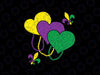 Mardi Gras Hearts Beads Love Svg, Peace Love Mardi Gras Svg Png, Mardi Gras Png, Digital Download