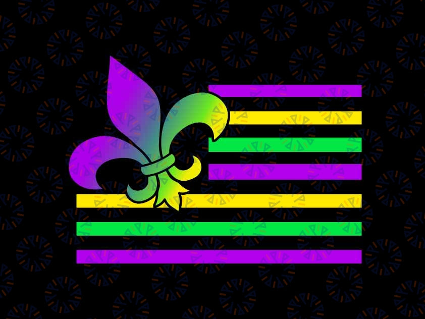 Mardi Gras US America Flag Carnival Png, Masquerade Carnival Tye Die Png, Mardi Gras Png, Digital Download