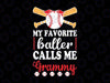 Favorite Baller Baseball Grammy Of A Baseball Player Svg, Grammy Raglan Baseball Svg, Mother's Day Png, Digital Download