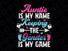 Gender Reveal Auntie Design Png, Keeper Of The Gender Is My Game Png, Mother's Day Png, Digital Download