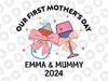 Personalized Our First Mother's Day Svg, Matching Mother's Day Svg, Mother's Day Png, Digital Download