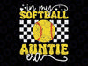 In My Softball Auntie Era Svg, Groovy Retro Proud Softball Auntie Svg, Mother's Day Png, Digital Download