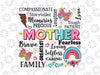 Retro Mother Svg, She is Mom Svg, Blessed Mom Loving Selfless Svg, Mother's Day Png, Digital Download