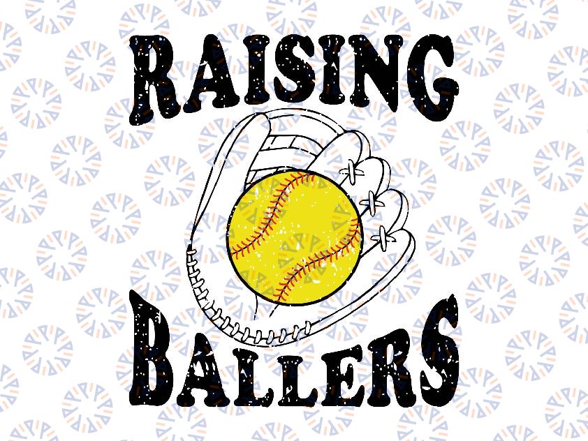 Raising Ballers Softball Mom Svg, Sport Baseball Mom Svg, Mother's Day Png, Digital Download