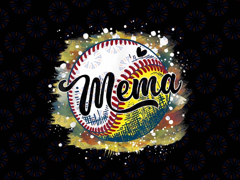 PNG ONLY Baseball Softball Mema Of Softball Png, Baseball Mema Player Png, Mother's Day Png, Digital Download