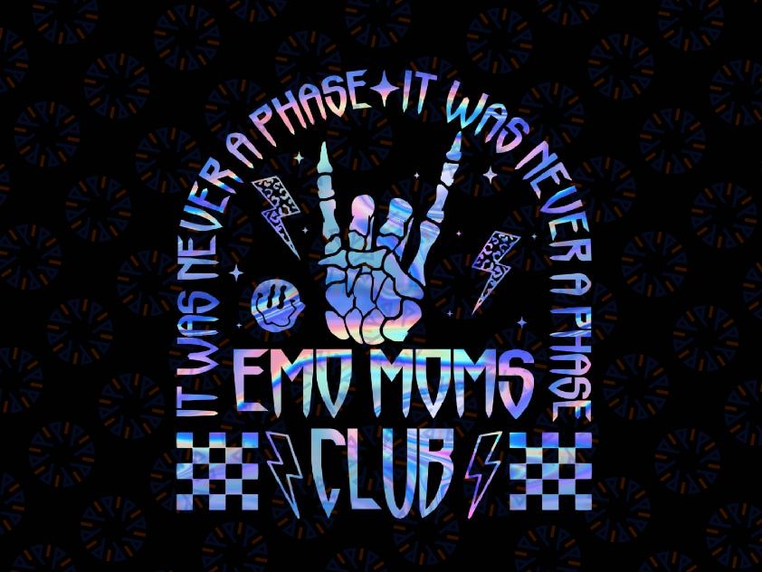 PNG ONLY Funny Emo Moms Club Goth Punk Png, Hand Skull Moms Club Png, Mother's Day Png, Digital Download