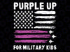 Purple Up US Flag Fighter Jet Military Kids Military Child Png, Purple Up For Military Png, Mothers Day Png, Digital Download