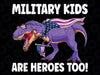 Military Kids Are Heroes Too! Purple Up Military Child Month Png, Purple Up For Military Kids Dinosaur Png, Mothers Day Png, Digital Download