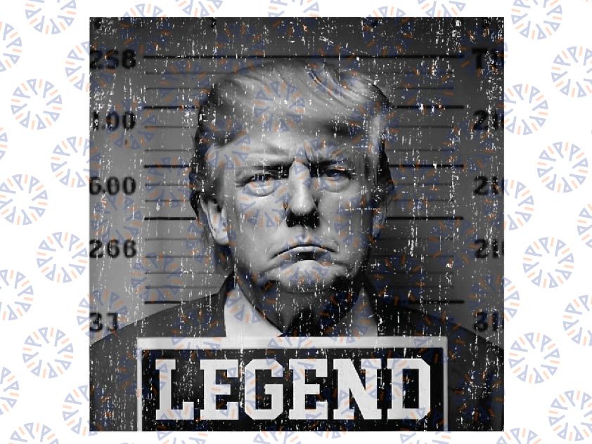 Trump 2024 Mugshot President Legend Png, America Donald Trump Png, Digital Download