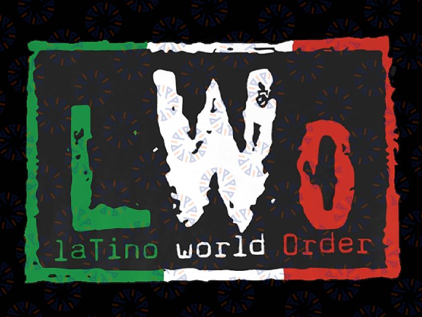 LWO Latino World Order Png, Wrestling Png, Digital File, PNG High Quality, Sublimation, Instant Download