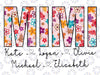 Personalized Mimi With Grandkids Names Png, Floral Mimi Png, Mimi Gifts, Mother's Day Png, Custom Kids Names Grandma design