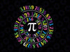 Pi Day Spiral Pi Color Numbers Teacher Student Svg Png, Math Logo ,Cute Pi Day SVG, Pi Atom SVG , 3.14159 SVG, PiDay, Digital Download