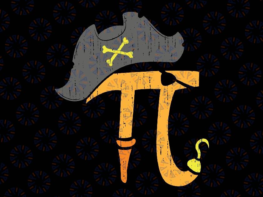 Funny Pi Day Rate Pirate Lovers Math Geek Svg, Pirate Pi Svg, Happy Pi Day Svg Png, Digital Download