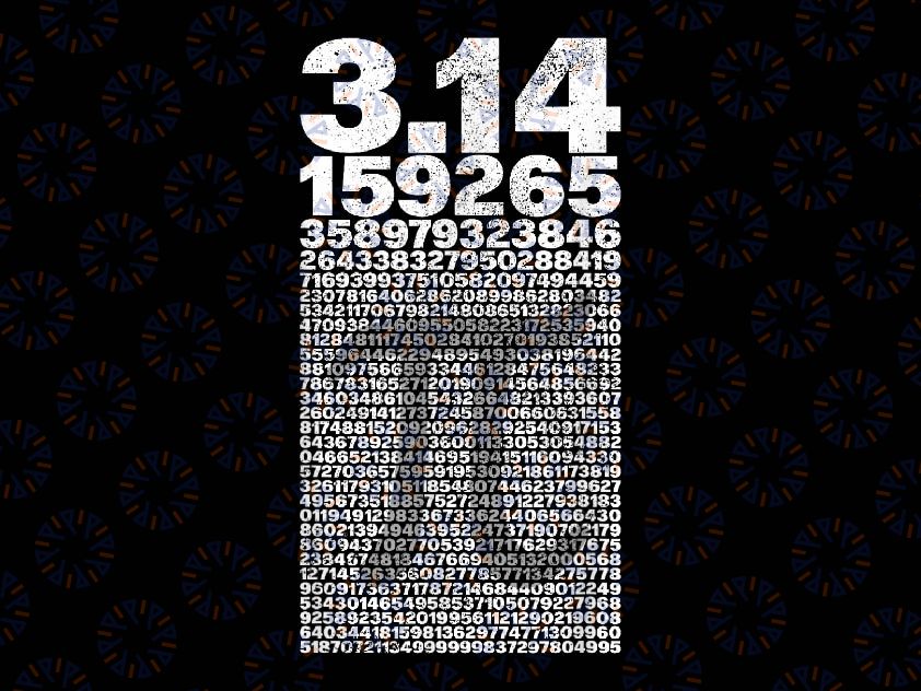 Pi Teacher Vintage 3.14 Pi Digits Png, Happy Pi Day Png, Number Pi Math Png, Pi Day Png, Digital Download