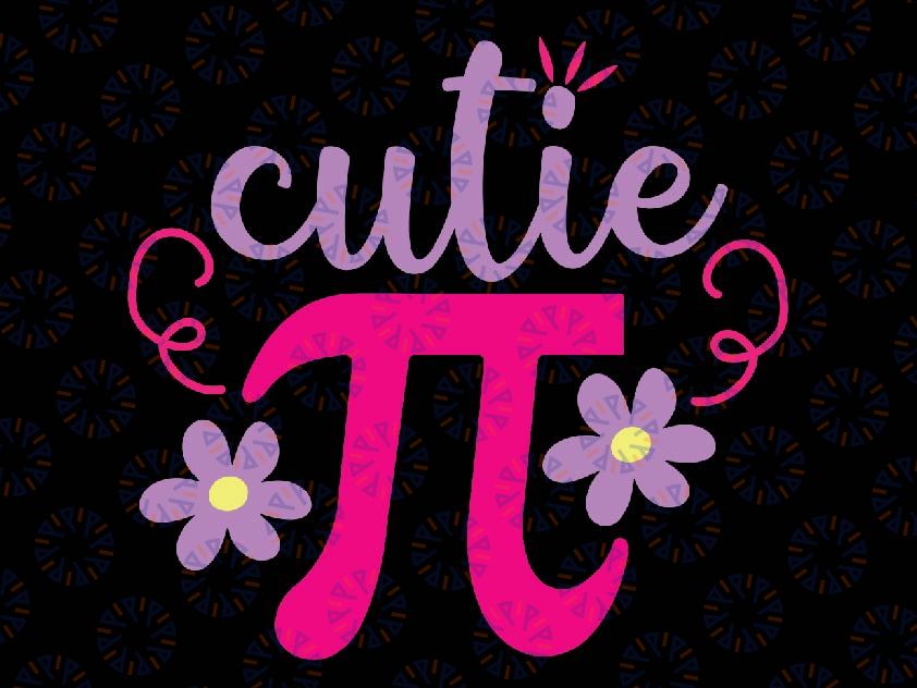 Pi Day Math Teacher Cutie Pi Svg, Math Symbols Svg, Pi Day Png, Digital Download