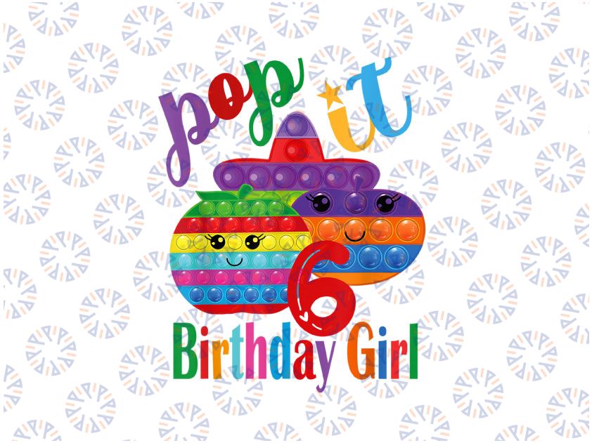 Birthday June Girl Pop It Png,  Girl Pop It Birthday Png, Birthday Girl Png, Pop It Png, Pop It Birthday Sublimation