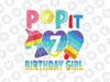 Birthday Girl Pop It 7th unicorn PNG, Pop it seven 7th PNG, Birthday Girl Pop It Unicorn Png, Birthday Girl Png, Unicor Pop it Png Design