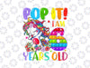 Dabbing Unicorn Pop It I Am 6 Years Old PNG,  Popper 6th Birthday PNG, Unicorn Birthday Unicorn Dab Png Sublimation Design