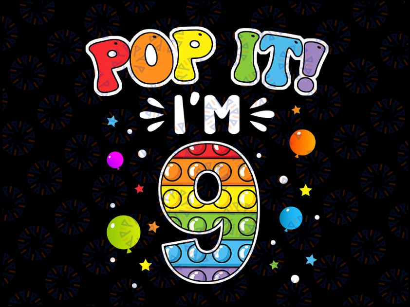 Pop It I am 3 years old PNG, 3rd Birthday Fidget PNG, Pop It Birthday Png, Fidget Toy Colorful, Happy Birthday Popper Digital PNG