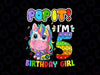 Popp It I'm 5 Years Old, 5th Birthday Girl Unicorn Girls PNG, Pop It Fidget, PNG, Printable