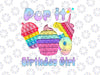 9th Birthday Girl Pop It Png, Birthday Girl Pop It Unicorn Png, Girl Pop It Birthday Png, Birthday Girl Png, Pop It Png, Unicor Pop it Png