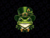 PNG ONLY St Patricks Day Frog Face Saint Pattys Paddys Png, Lucky Shamrock Frog Png, Patricks Day Png, Digital Download