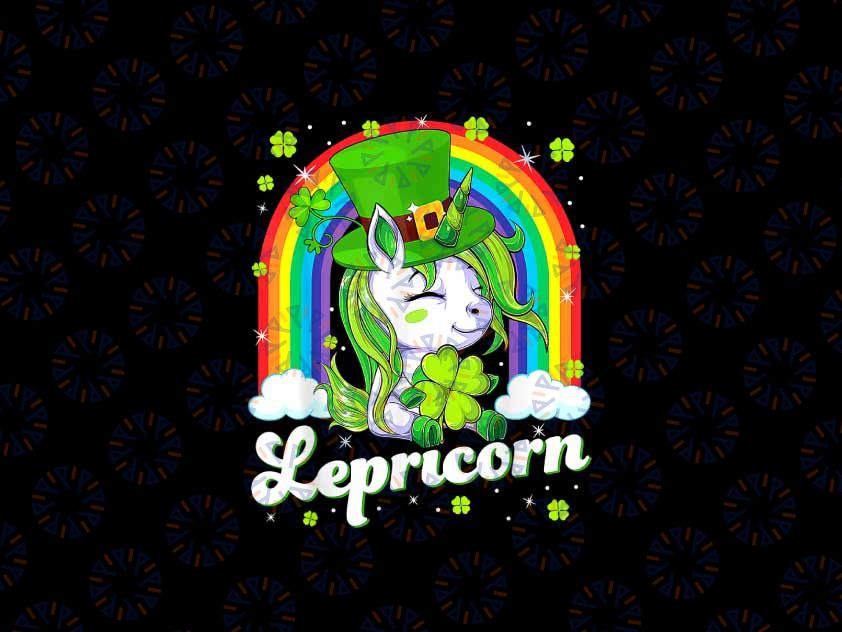 PNG ONLY Lepricorn Unicorn St Patricks Day Png, Shamrock Unicorn Rainbow Png, Patrick's Day Png, Digital Download