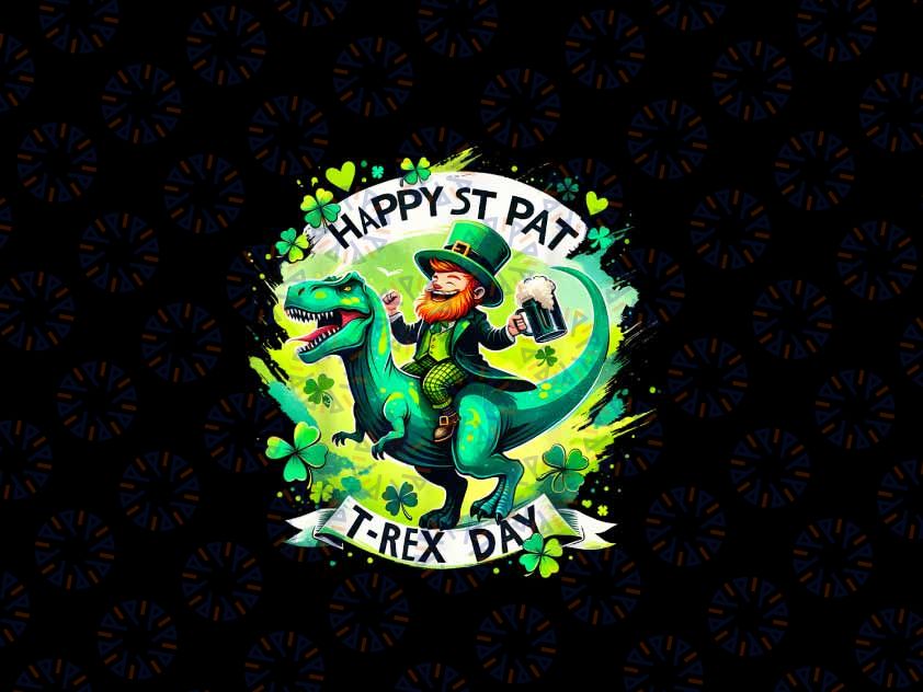 PNG ONLY Happy St Pat T-rex Day Png, Happy St Patrick's Day Beer Png, St Patricks Day Png, Digital Download