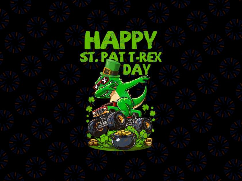 PNG ONLY Happy St Pat T Rex Day Dinosaur St Patricks Day Png, Dinosaur Monster Shamrock Png, St Patricks Day Png, Digital Download