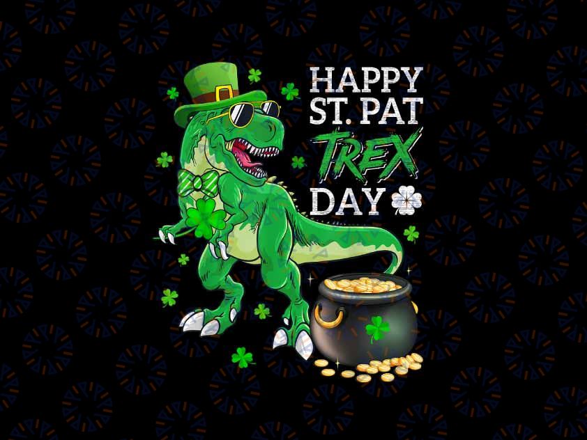 PNG ONLY Dinosaur St Patricks Day Happy St Pat T Rex Png, Pot Of Gold Dinosaur Patricks Png, St Patricks Day Png, Digital Download