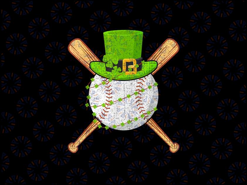 PNG ONLY St Patricks Day Shamrock Baseball Saint Paddy's Png, Green Saint Patricks Png, St Patricks Day Png, Digital Download