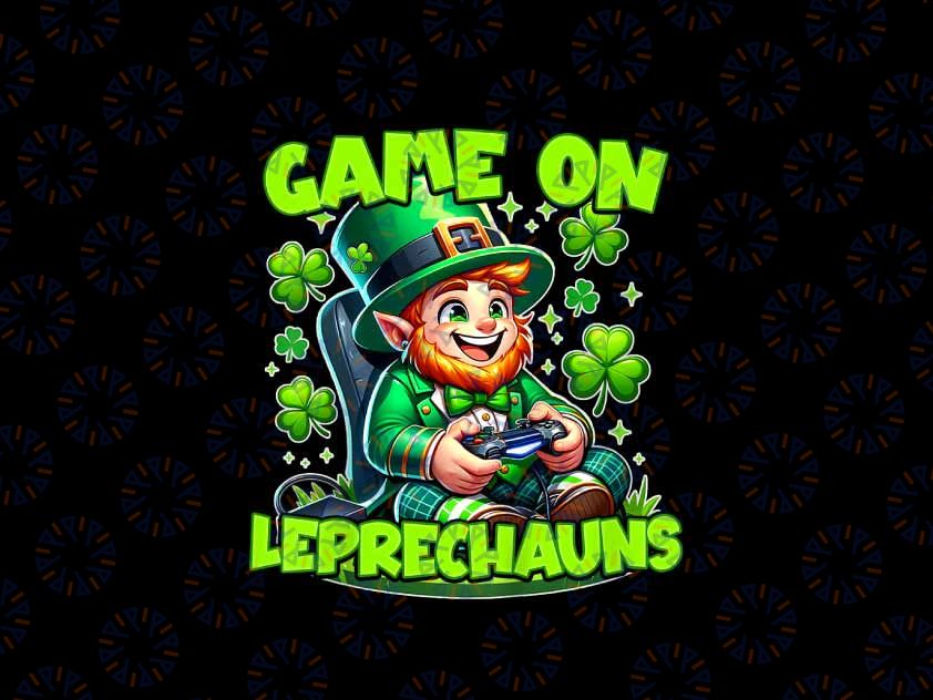 PNG ONLY Game-On Leprechauns Png, St. Patrick's Day Video Game Png, Patrick's Day Png, Digital Download