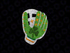 PNG ONLY St Patricks Day Shamrock Baseball Glove Irish Png, Baseball Shamrock Green Clover Png, Patrick's Day Png, Digital Download