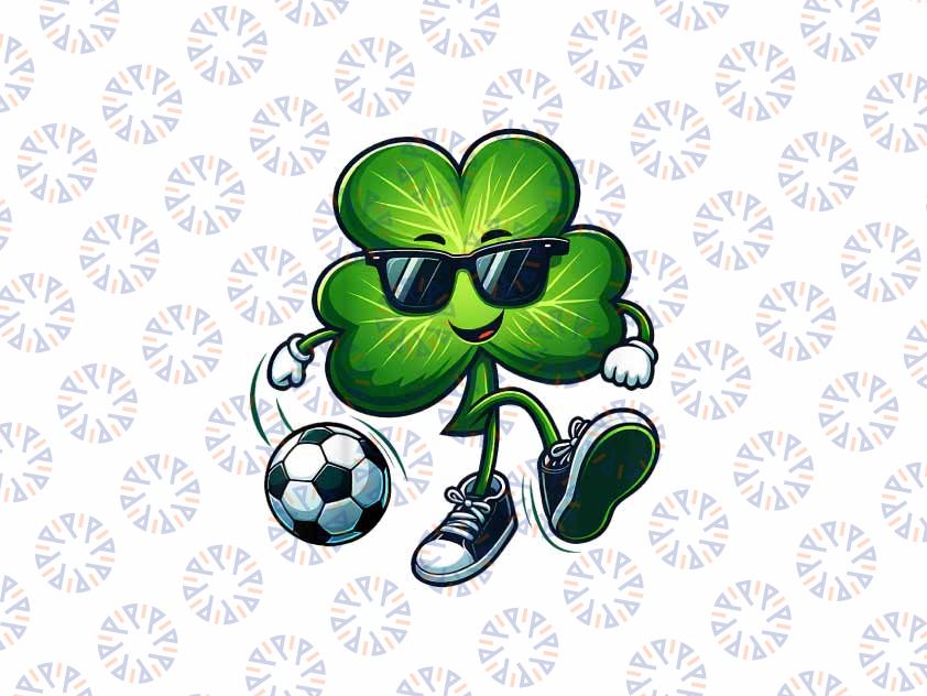 PNG ONLY Boys Soccer Lovers Players St Patricks Day Shamrock Png, Clover Soccer Png, Patrick's Day Png, Digital Download