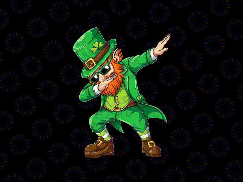 PNG ONLY Dabbing Leprechaun Funny St Patricks Day Png, Leprechaun Glasses Shamrock Png, Patrick's Day Png, Digital Download