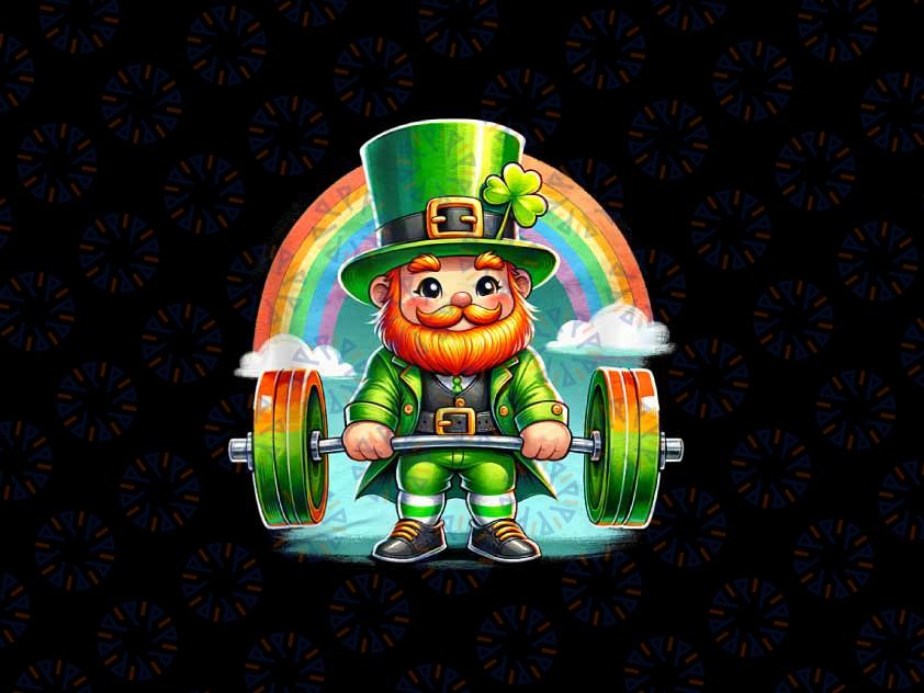 PNG ONLY Patricks Day Leprechaun Gym Weightlifting Deadlift Fitness Png, Patrick's Day Png, Digital Download