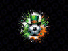 PNG ONLY Soccer Ball Leprechaun Hat Png, Irish Shamrock Patricks Day Png, Patrick's Day Png, Digital Download