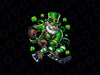 PNG ONLY St Patricks Day Leprechaun Showing Hockey Skills Png, Leprechaun Sport Png, Patrick's Day Png, Digital Download