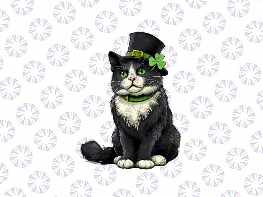 PNG ONLY Girls Cat St Patricks Day Shamrock Irish Png, Irish Lucky Cat Png,  Patrick's Day Png, Digital Download