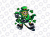 PNG ONLY Hockey St Patricks Day Leprechaun Shamrock Clovers Png, Lucky Hockey Shamrock Png, Patrick's Day Png, Digital Download