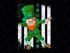 PNG ONLY Dabbing Leprechaun Png, Funny Dabbing Shamrock America Flag Patricks Day Png, St Patricks Day Png, Digital Download