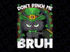 PNG ONLY Don't Pinch Me Bruh St. Patricks Day Cat Png, Grumpy Cat Lucky Shamrock Png, St Patricks Day Png, Digital Download