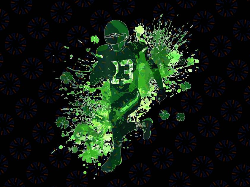 PNG ONLY St Patricks Day American Football Shamrock Png, American Football Watercolor Png, St Patricks Day Png, Digital Download
